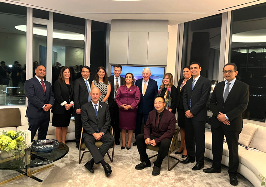 APEC 2023配合主席徐鹏出席秘鲁总统私人晚宴